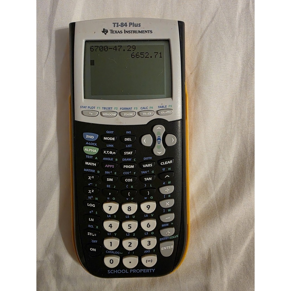 Texas Instruments TI-84 Plus Graphing Calculator 10-Digit LCD